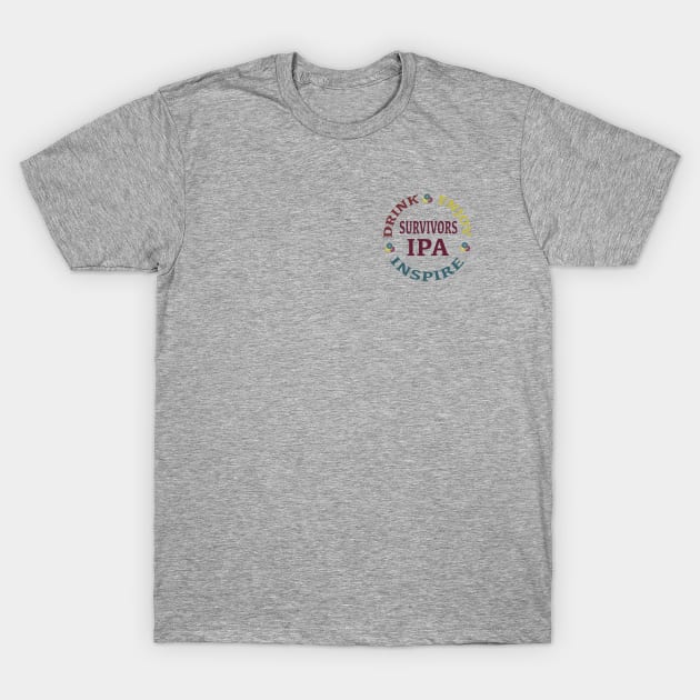 Survivors IPA - Small Logo T-Shirt by The Trauma Survivors Foundation